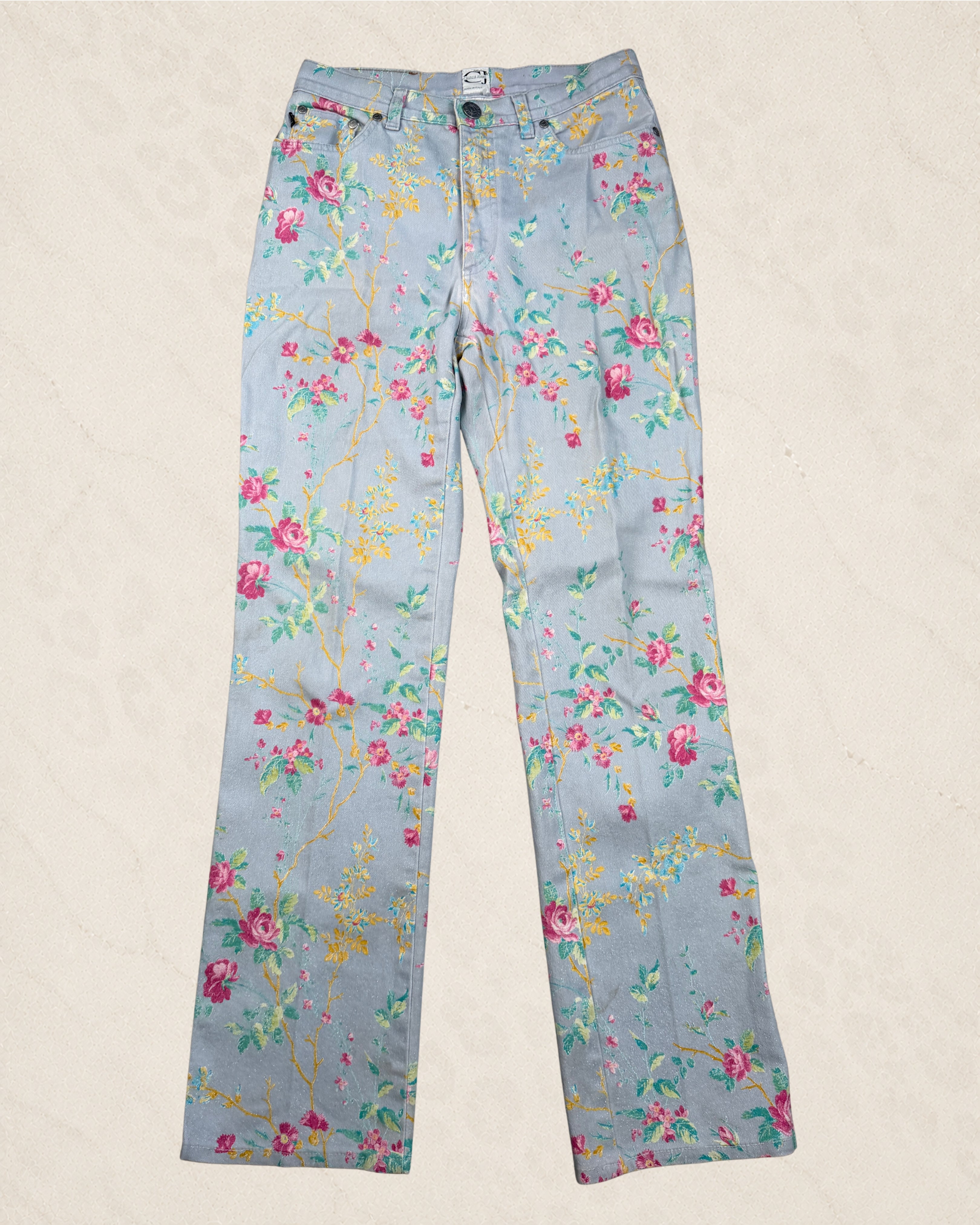30" Vintage Roberto Cavalli Floral Jeans