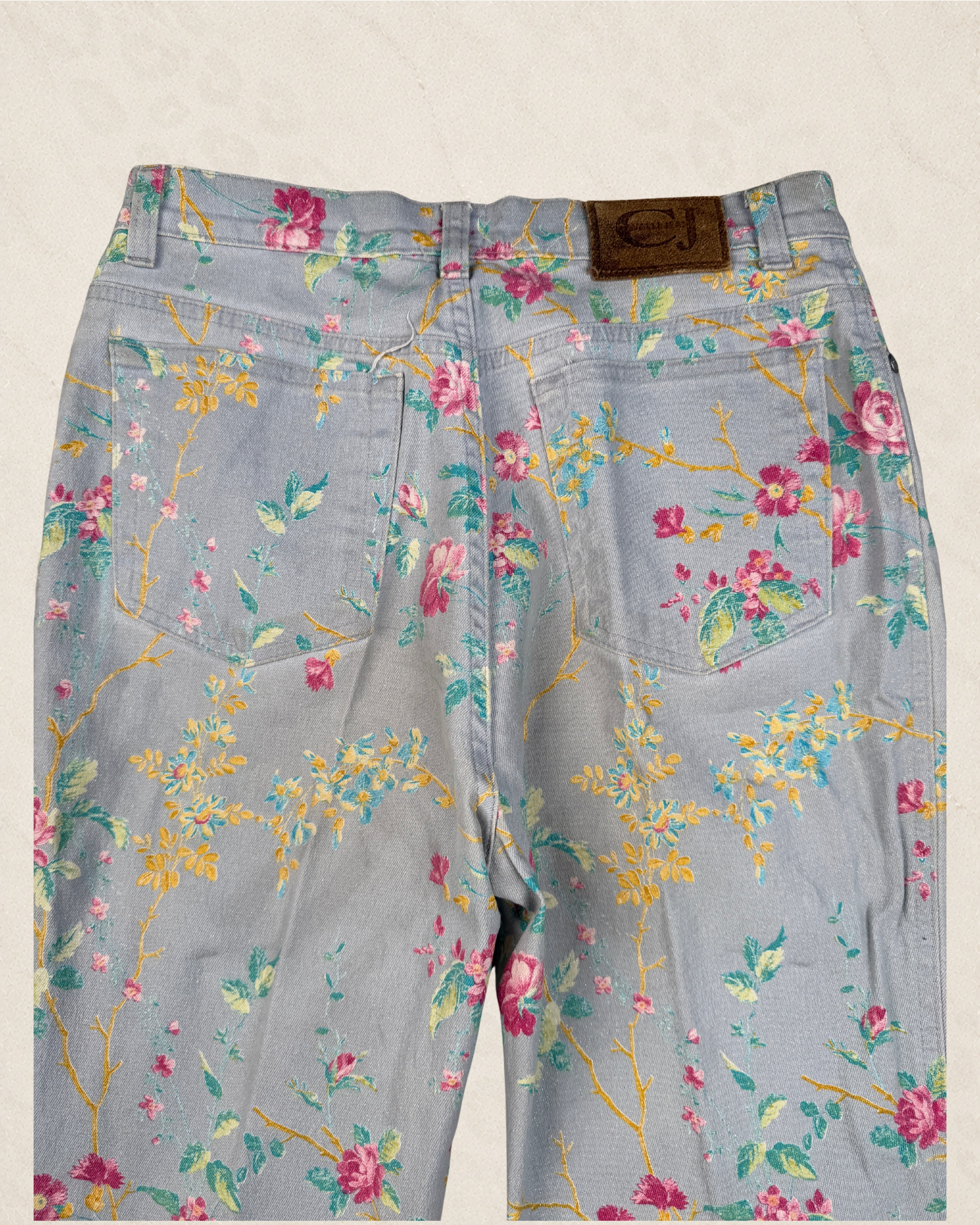 30" Vintage Roberto Cavalli Floral Jeans