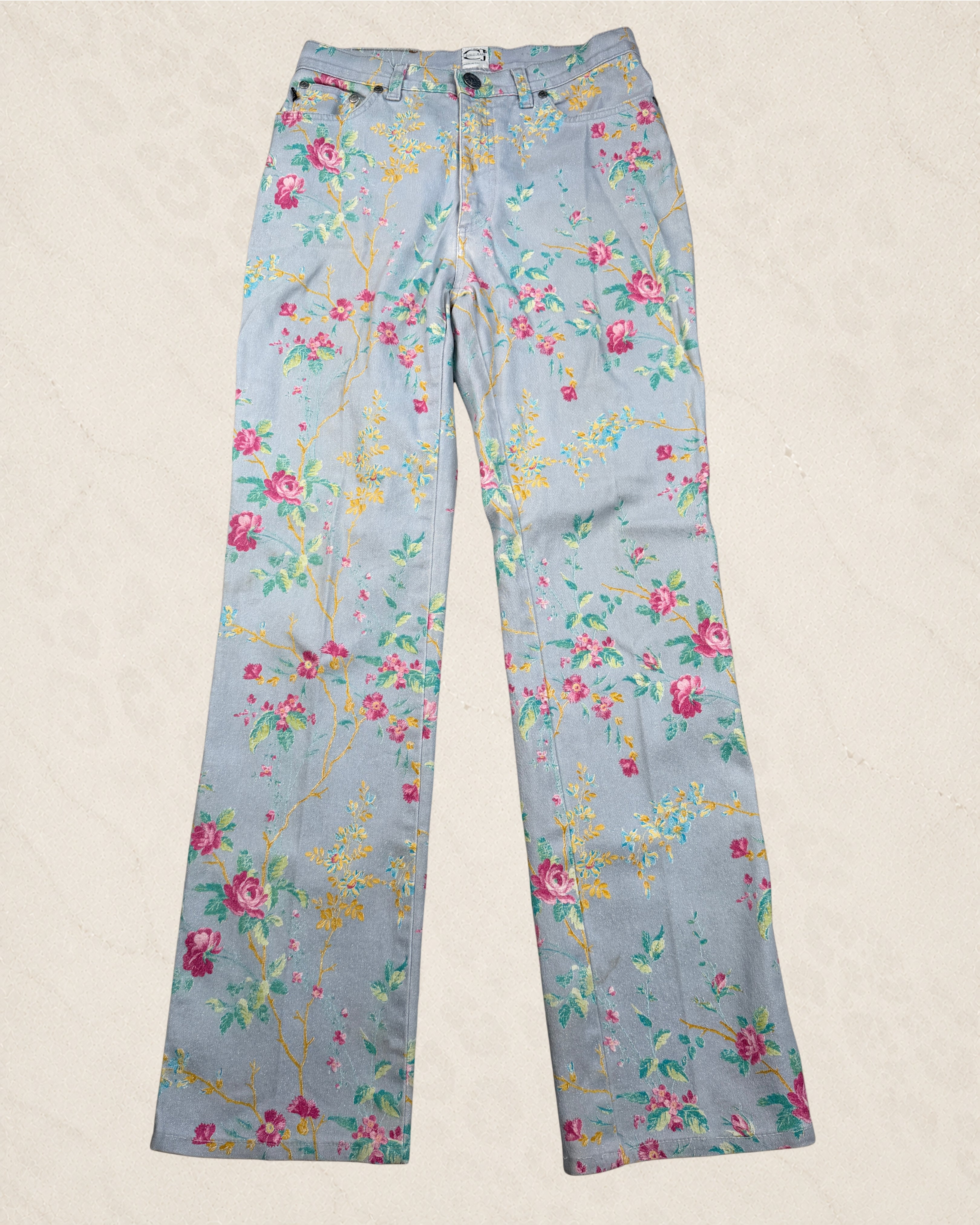 30" Vintage Roberto Cavalli Floral Jeans