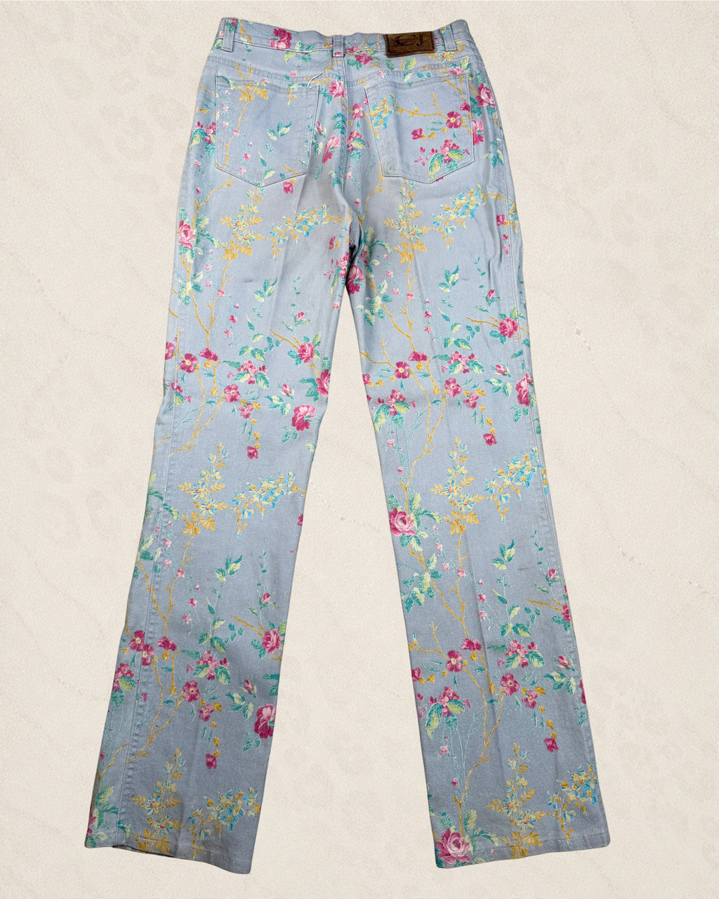 30" Vintage Roberto Cavalli Floral Jeans