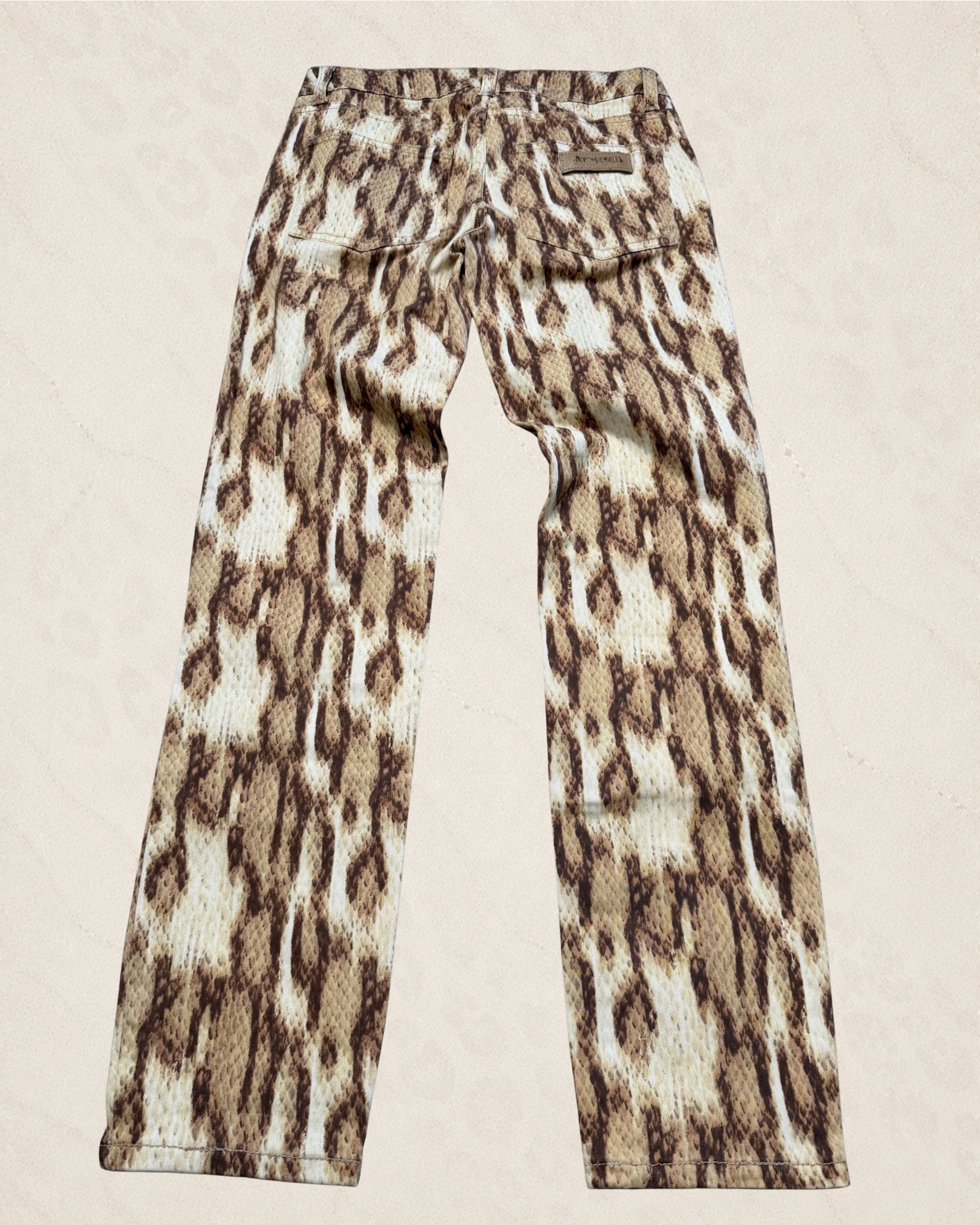 (Size 24) XS Just Cavalli Cheetah Print Jeans