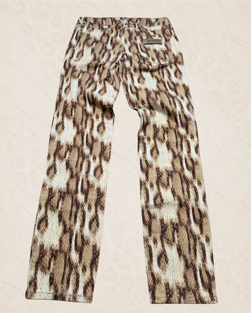 (Size 24) XS Just Cavalli Cheetah Print Jeans