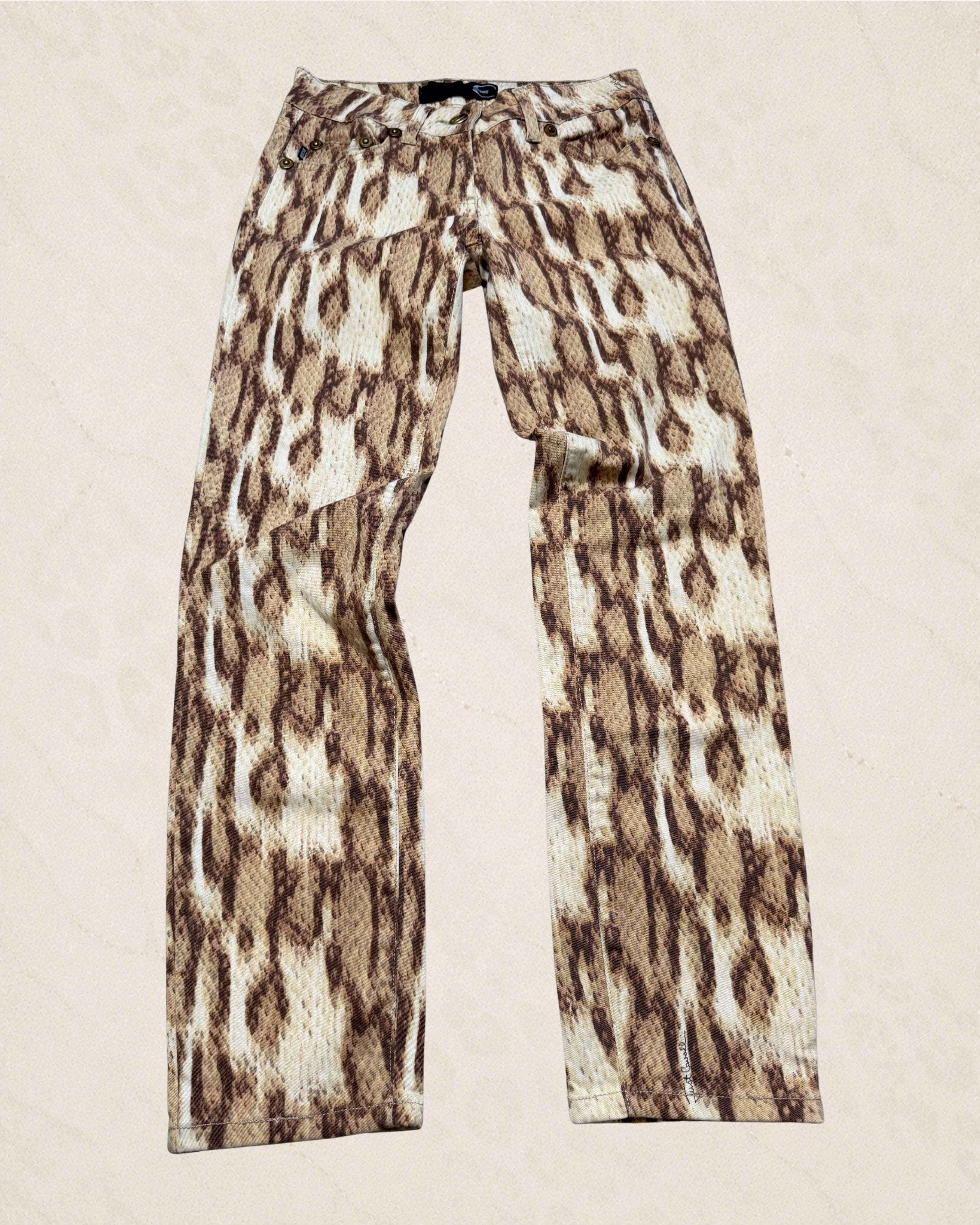 (Size 24) XS Just Cavalli Cheetah Print Jeans