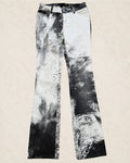 Size 26 Flared AW2003 Cavalli Spiritual Astro Black & White Pants