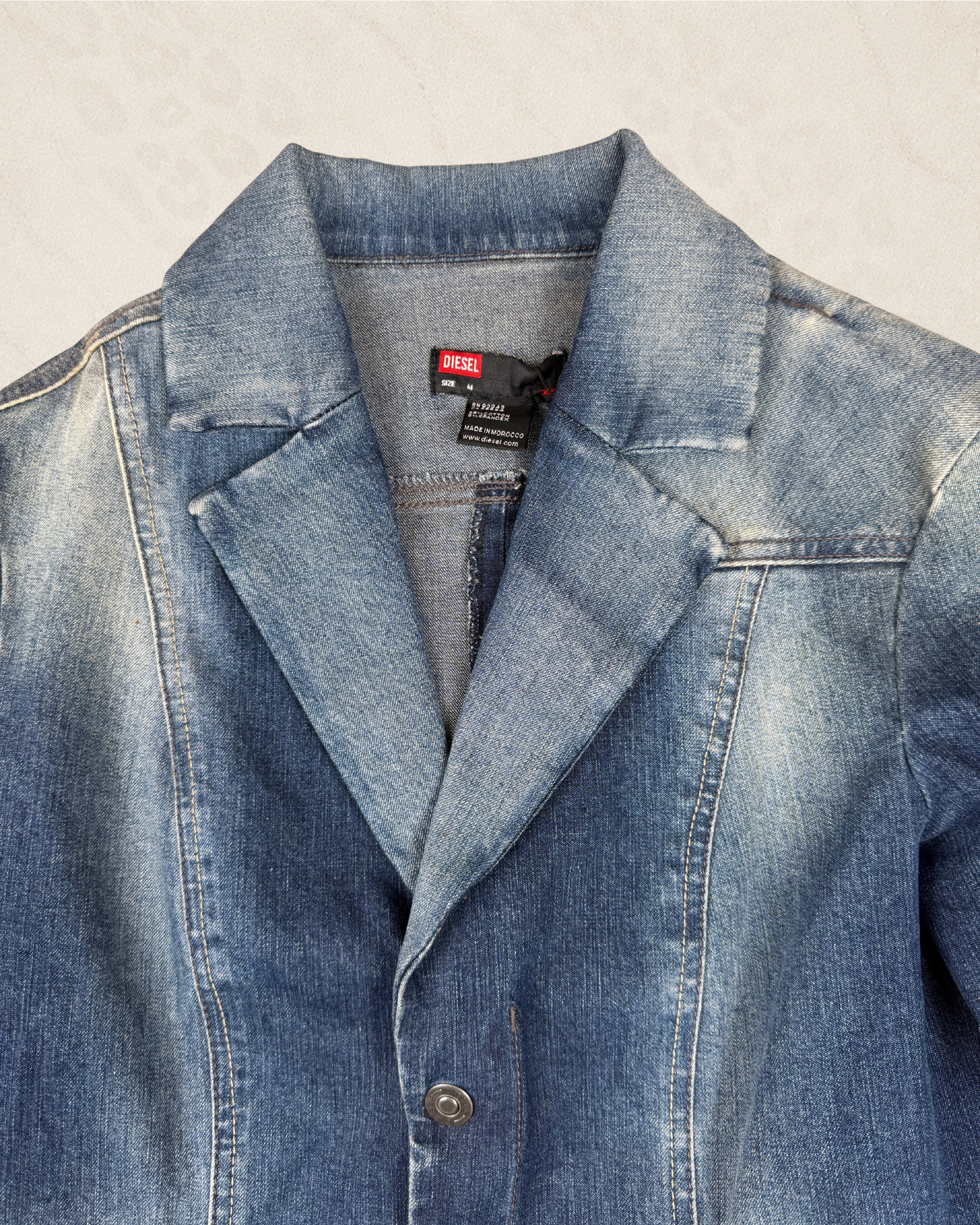 (M) Vintage Diesel Denim Blazer Jacket