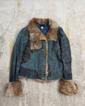 Roberto Cavalli Fur and Denim Jacket